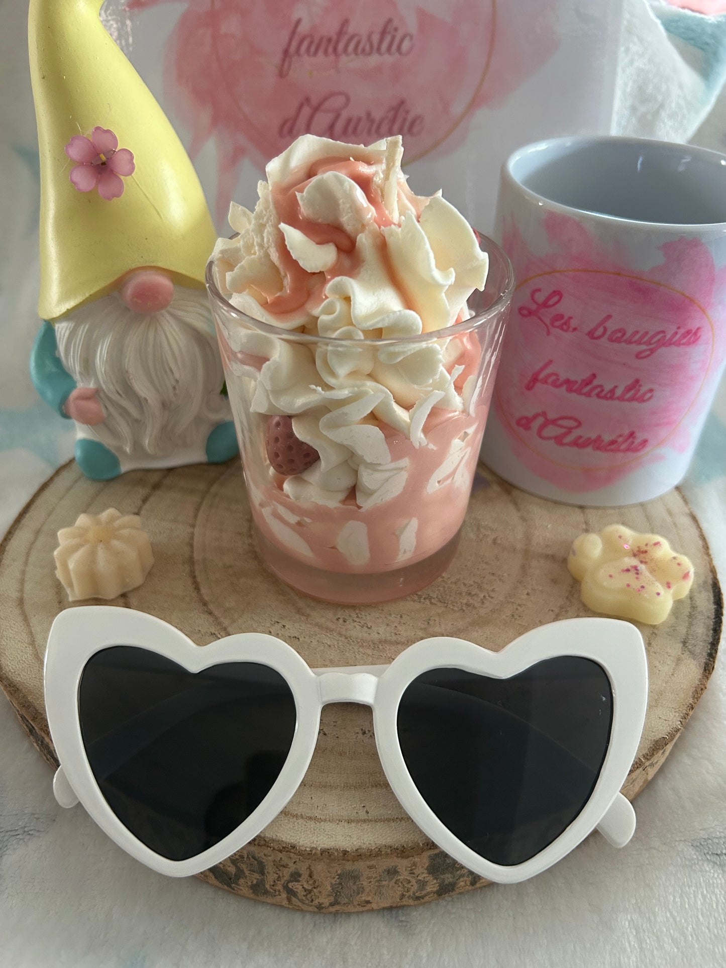 Bougie gourmande Fraise