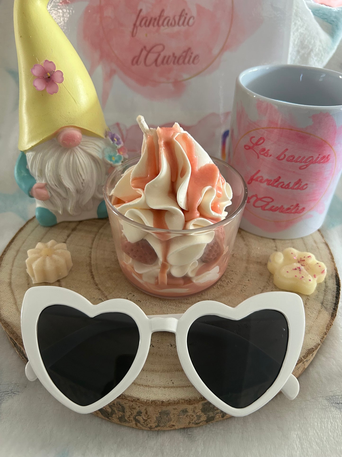 Bougie gourmande Fraise