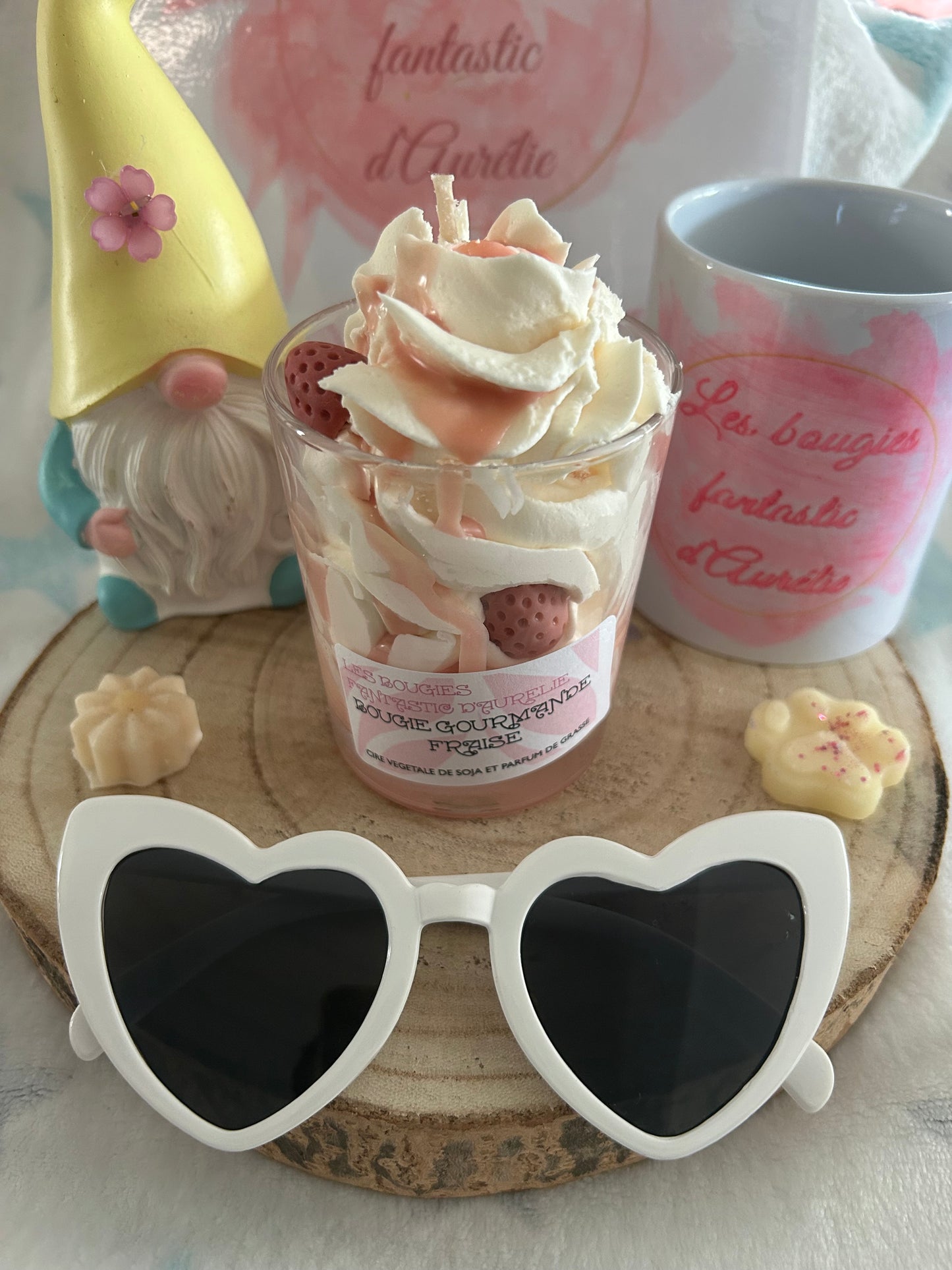 Bougie gourmande Fraise