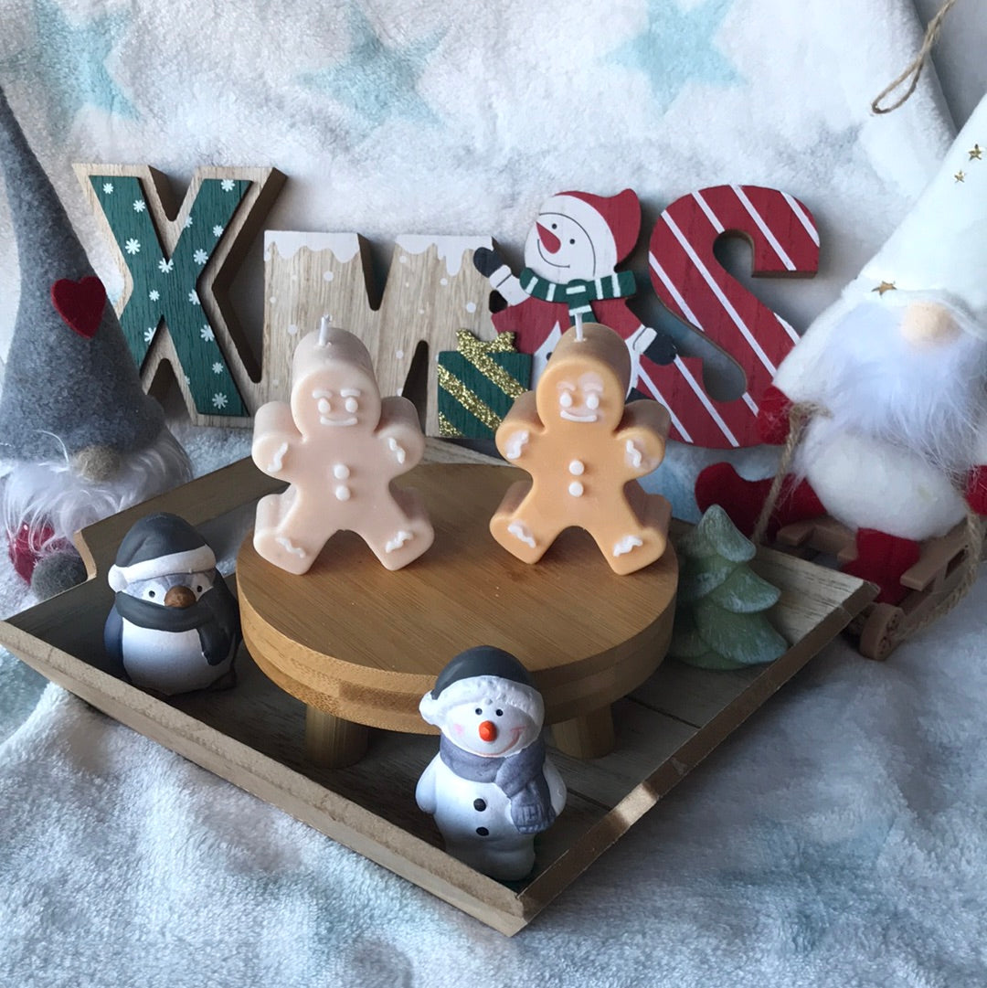 Bougie bonhomme en pain d’épice