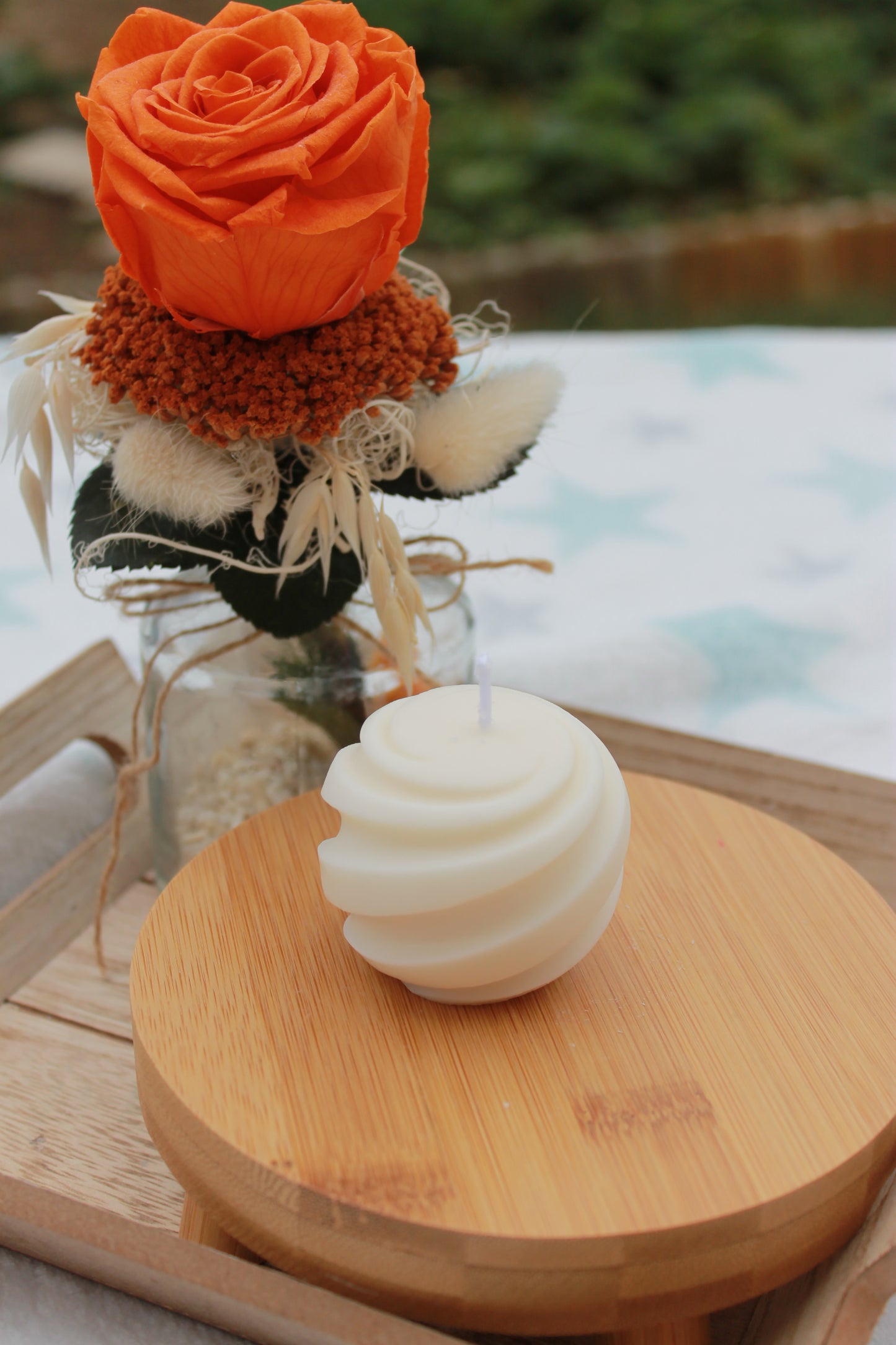 Bougie Mini Boule Spiralée