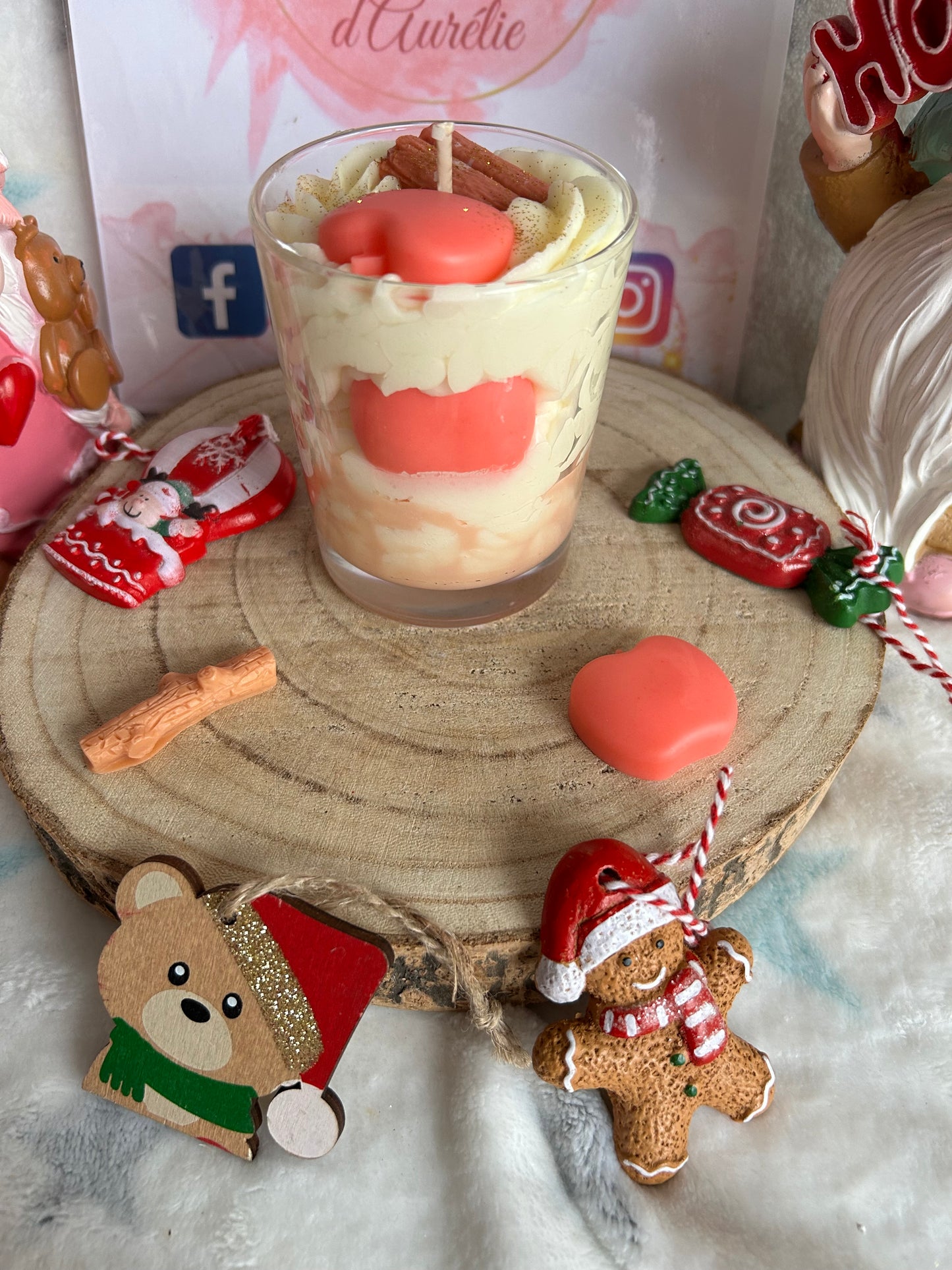 BOUGIE GOURMANDE POMME CANNELLE