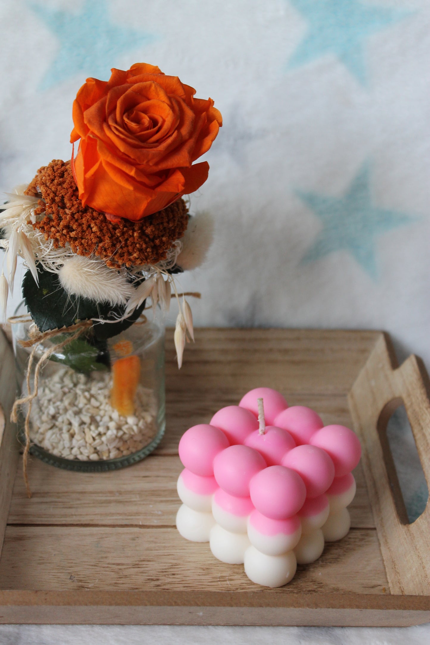 Bougie Bubble Bicolore