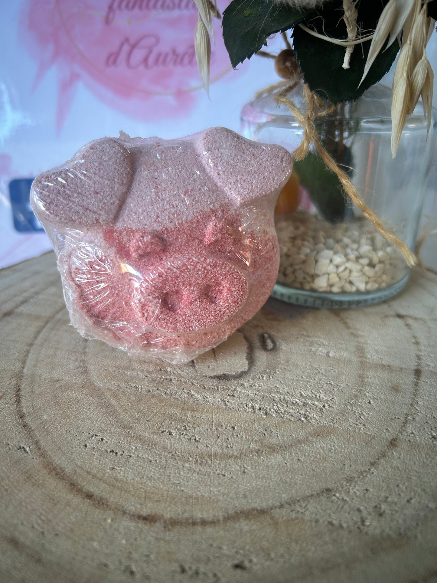 Bombe de bain Cochon Cupcake à la Vanille