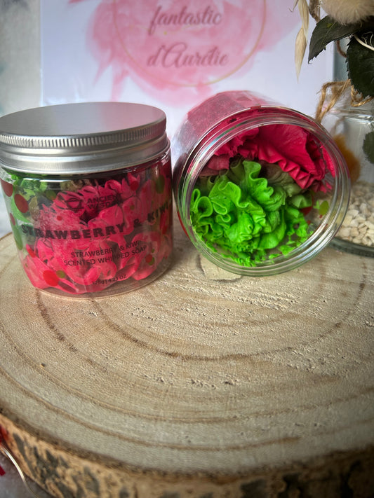 Savon crème fouettée Fraise Kiwi