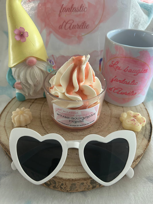 Bougie gourmande Fraise