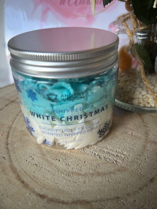 Savon crème fouettée Noël Blanc