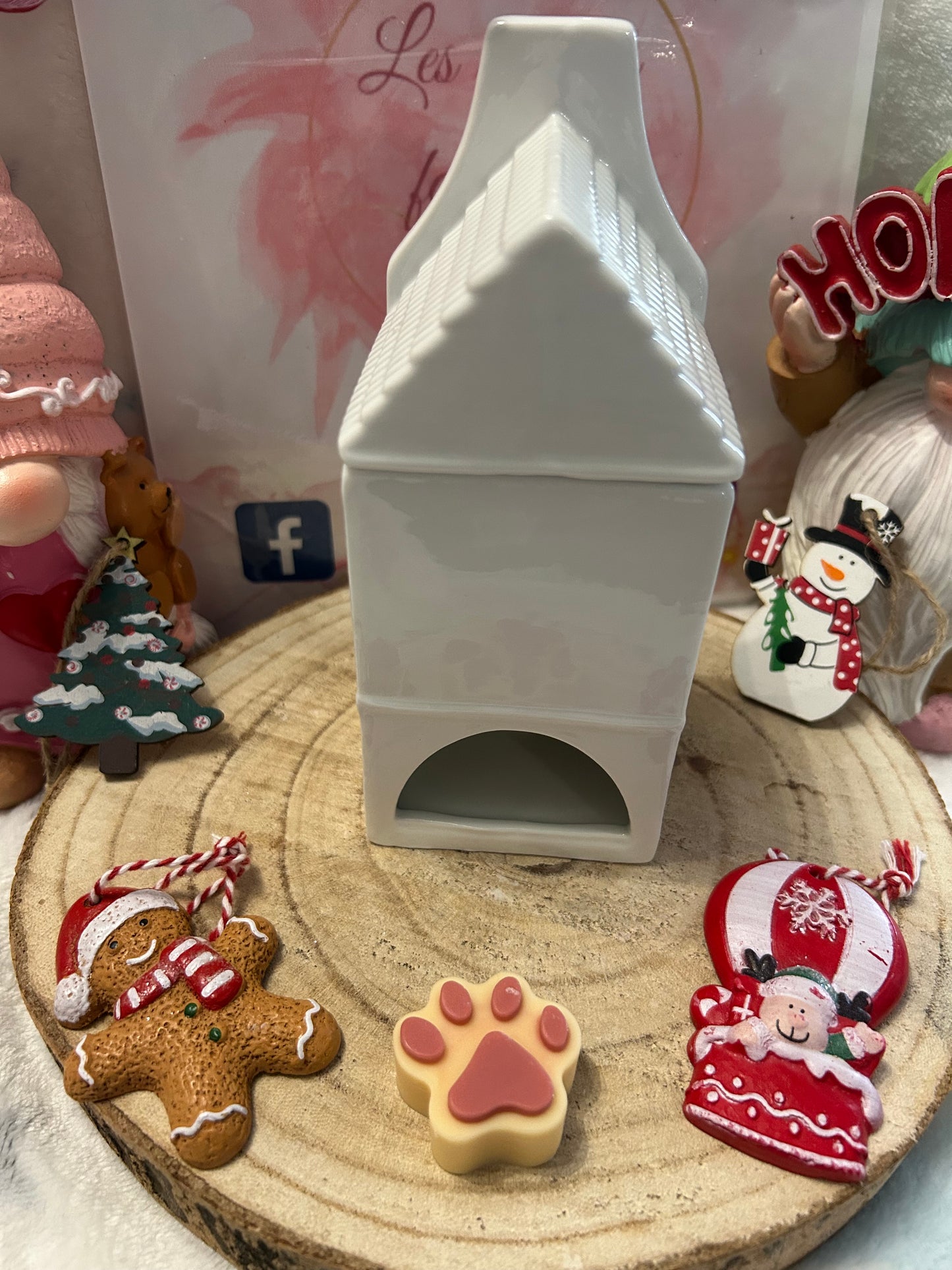 Brûle parfum Maison Nordique blanche