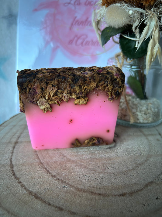 Savon Rose et pétales de Rose