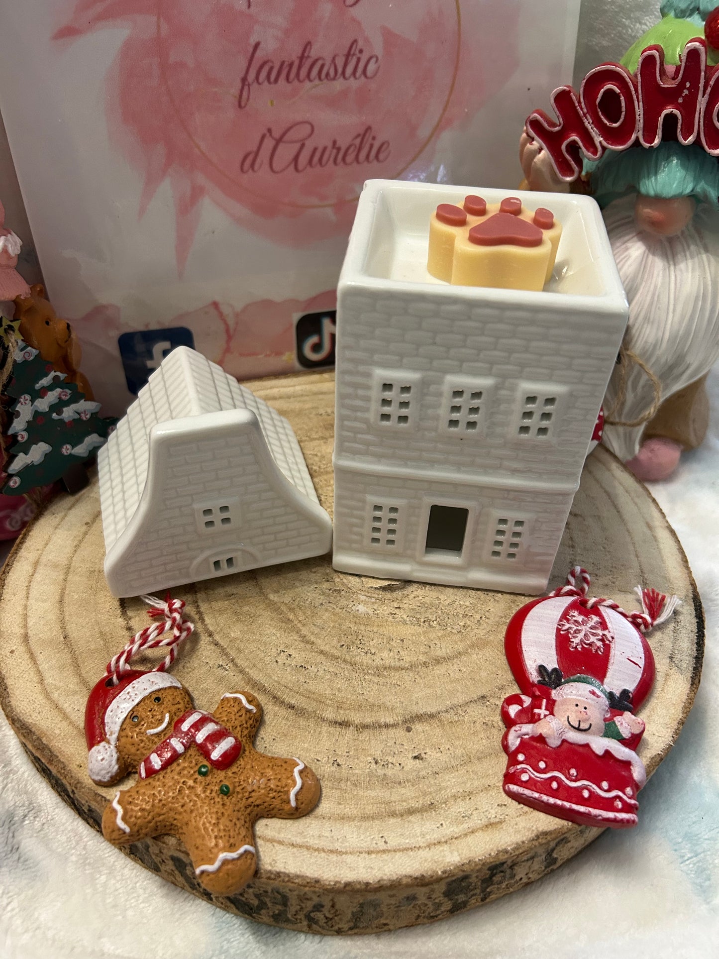 Brûle parfum Maison Nordique blanche