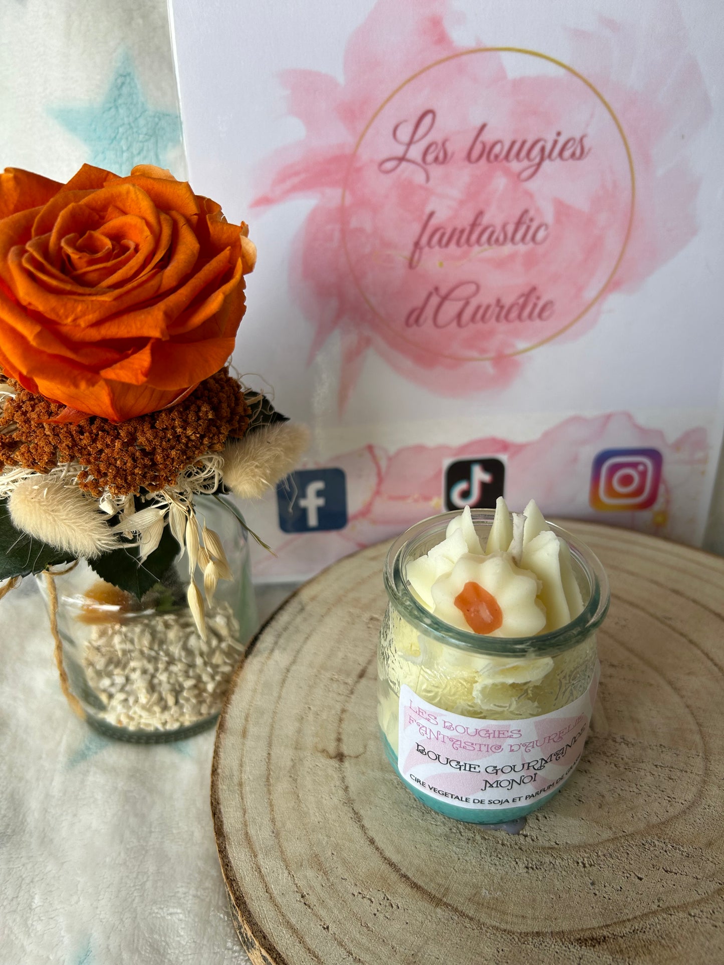 Bougie gourmande Monoï petit format