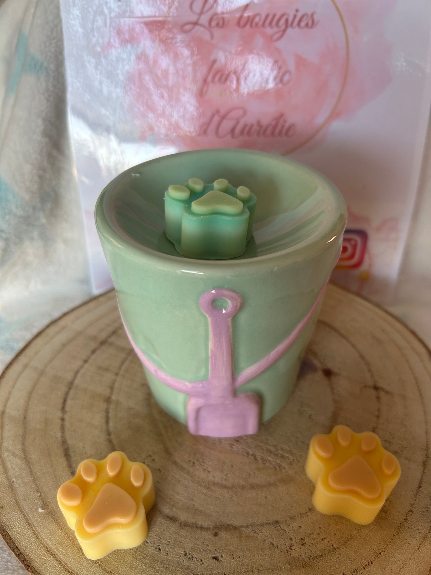 Bruciatore per essenze Bucket Pastel