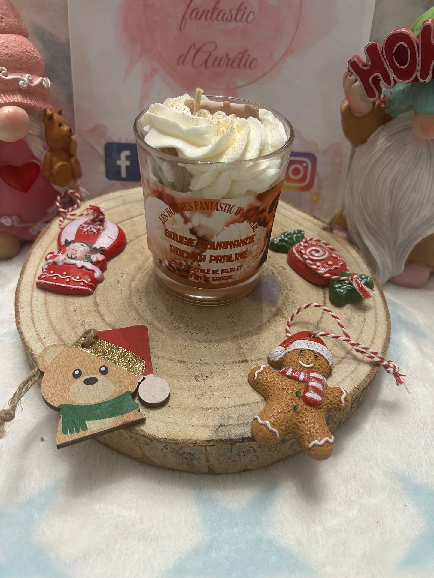 Bougie Gourmande Rocher Praliné