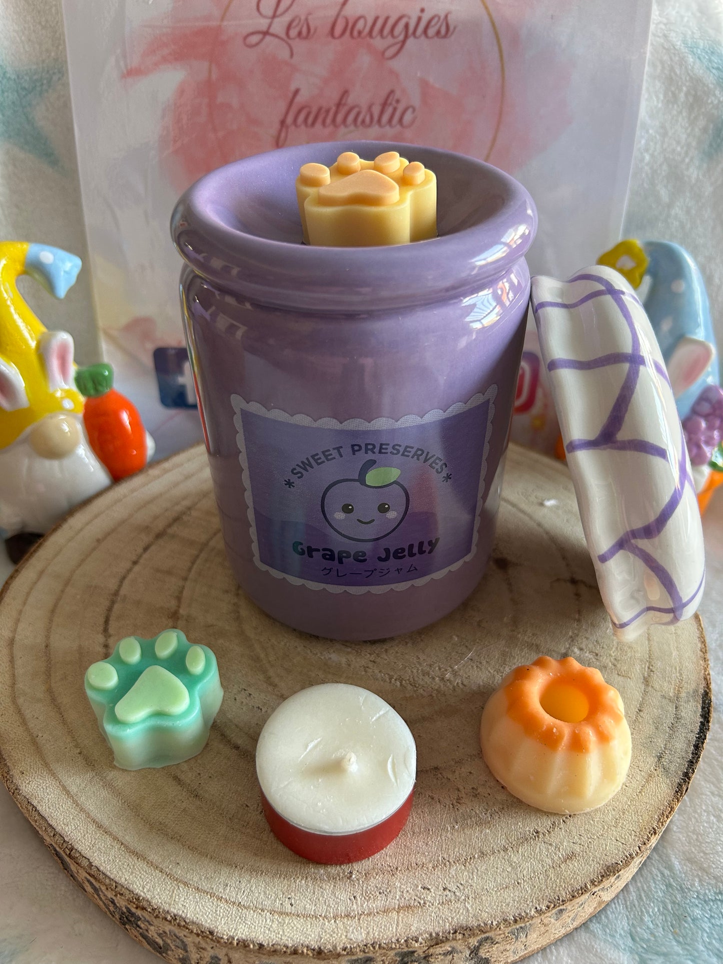 Brûle Parfum POt de confiture Gelée de Raisin