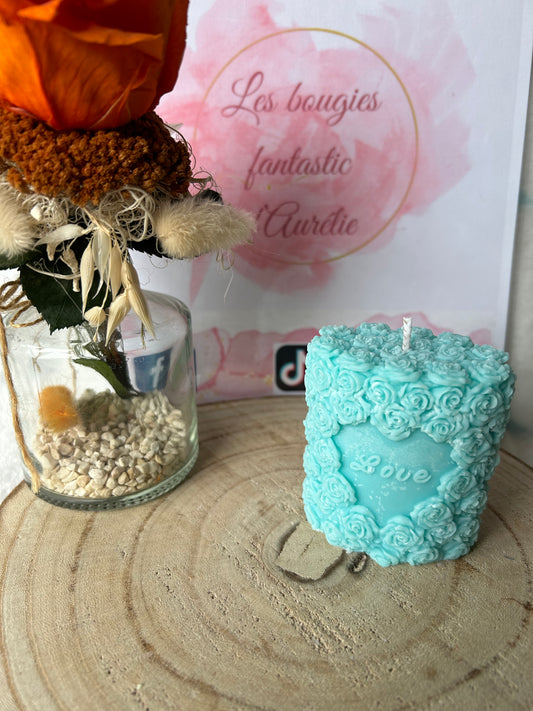 Bougie LOVE Fleuries Bonne Année