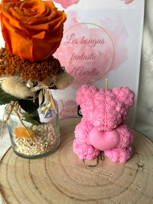 Bougie Ours Fleuri Azalée du Japon