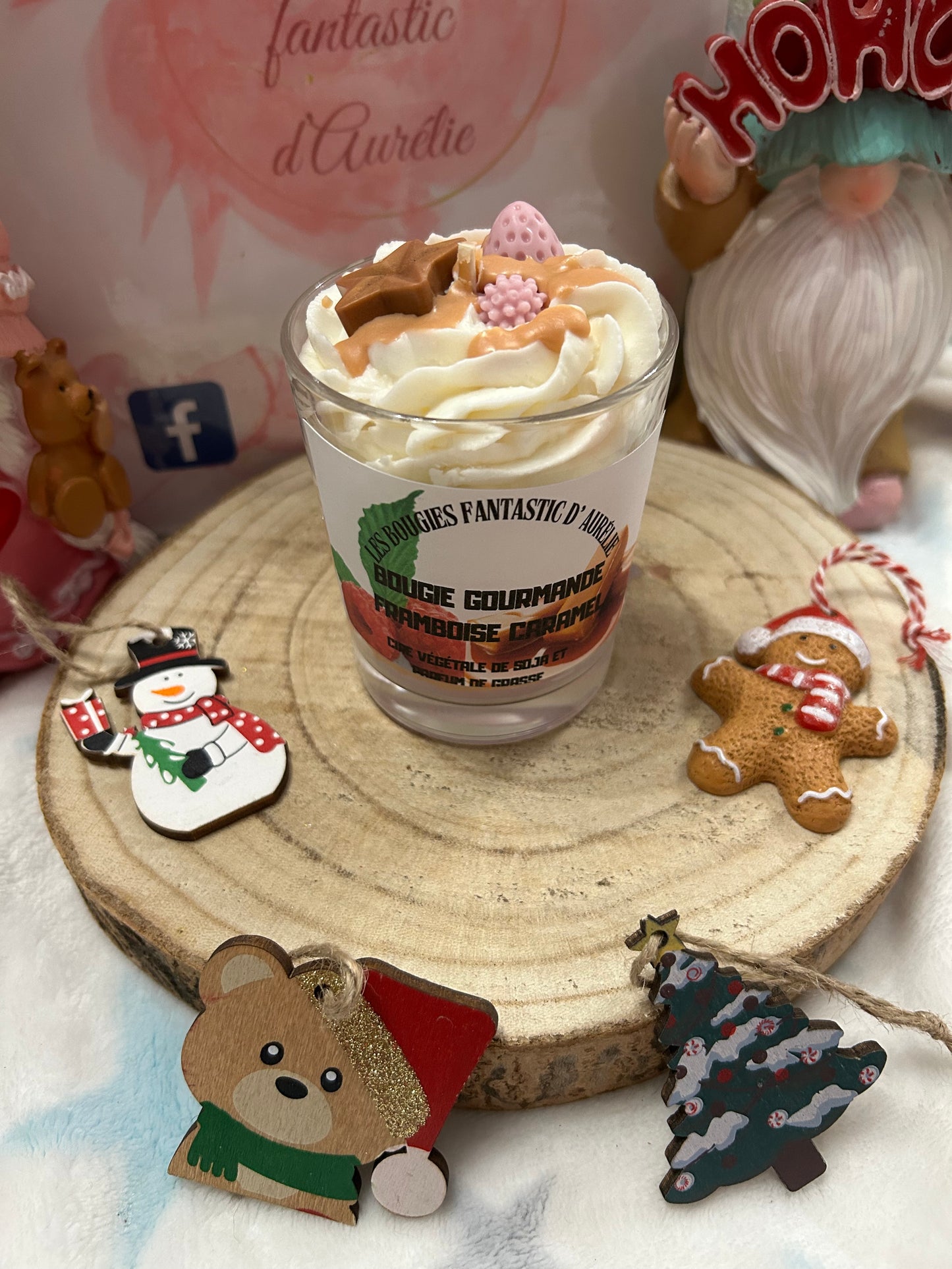 Bougie gourmande Framboise Caramel