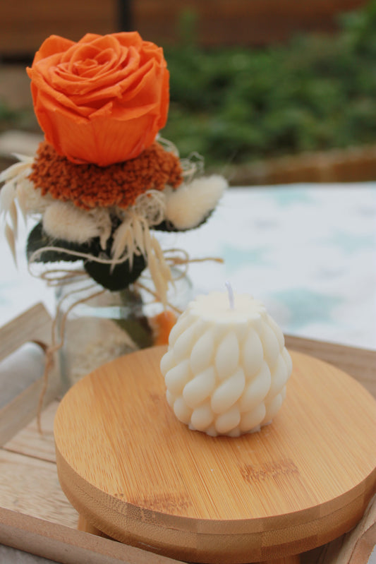Bougie Mini Boule Nid d'abeille