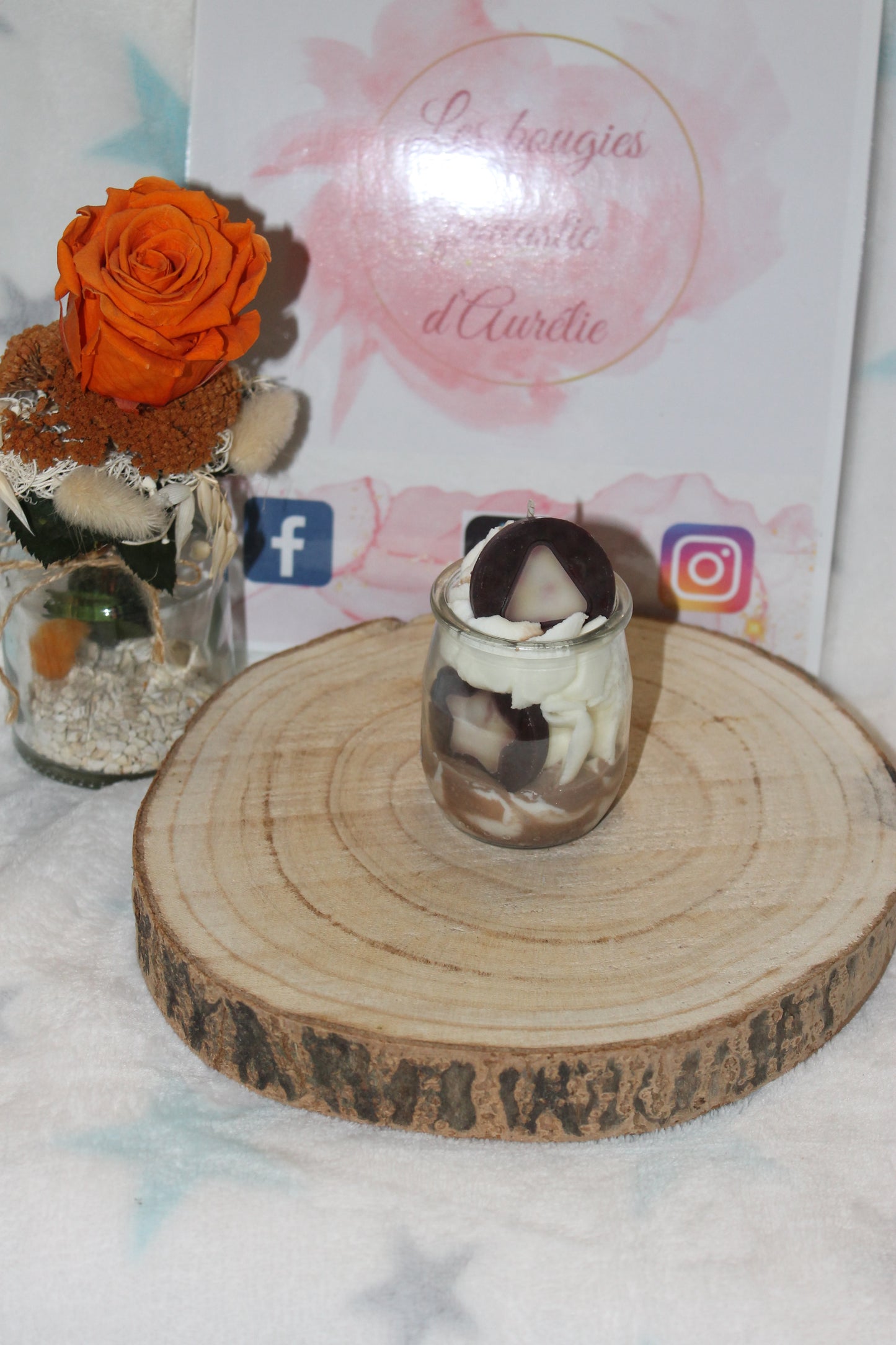 Bougie gourmande caramel beurre salé petit format