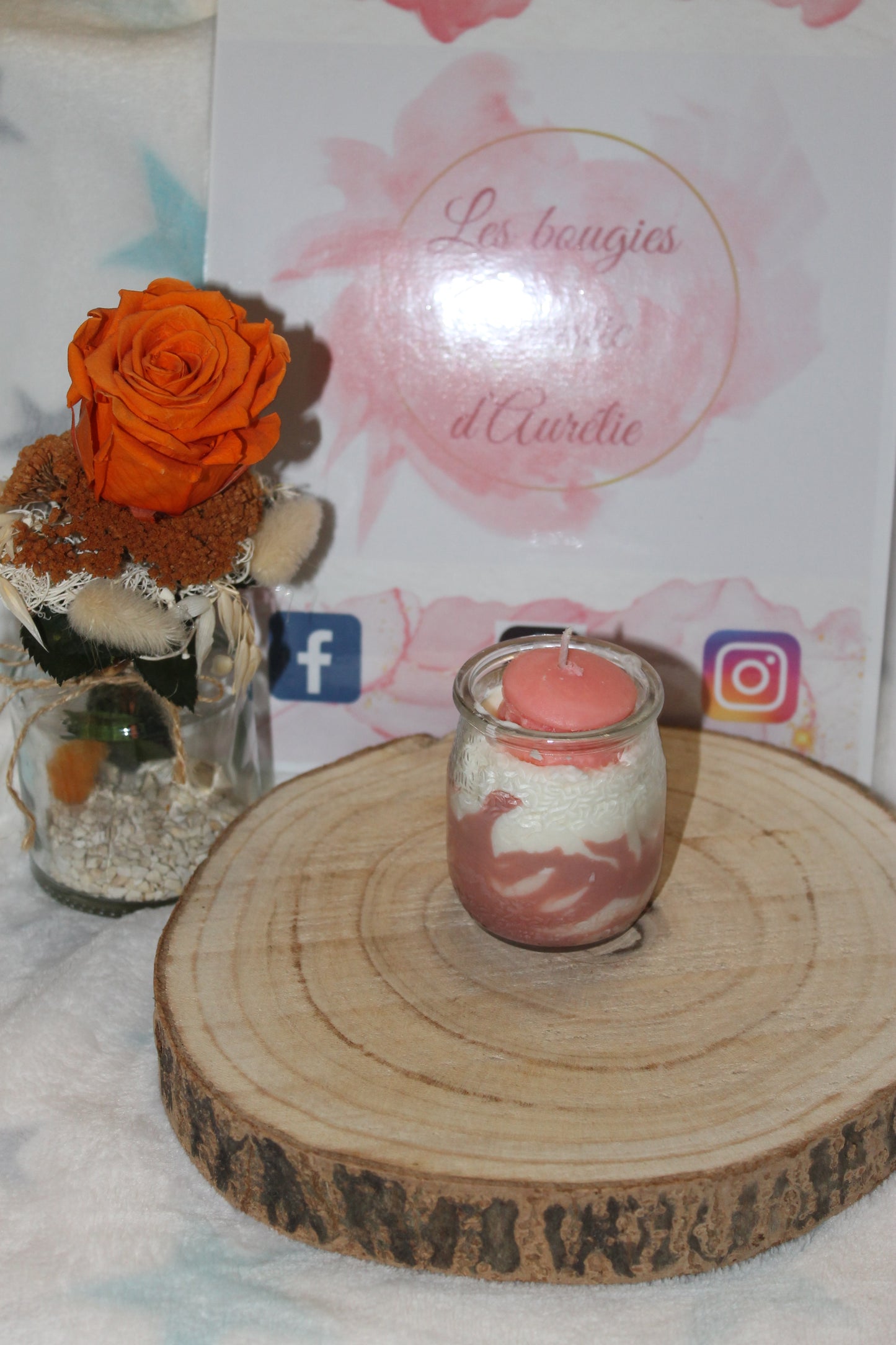 Bougie gourmande Pomme d'Amour petit format