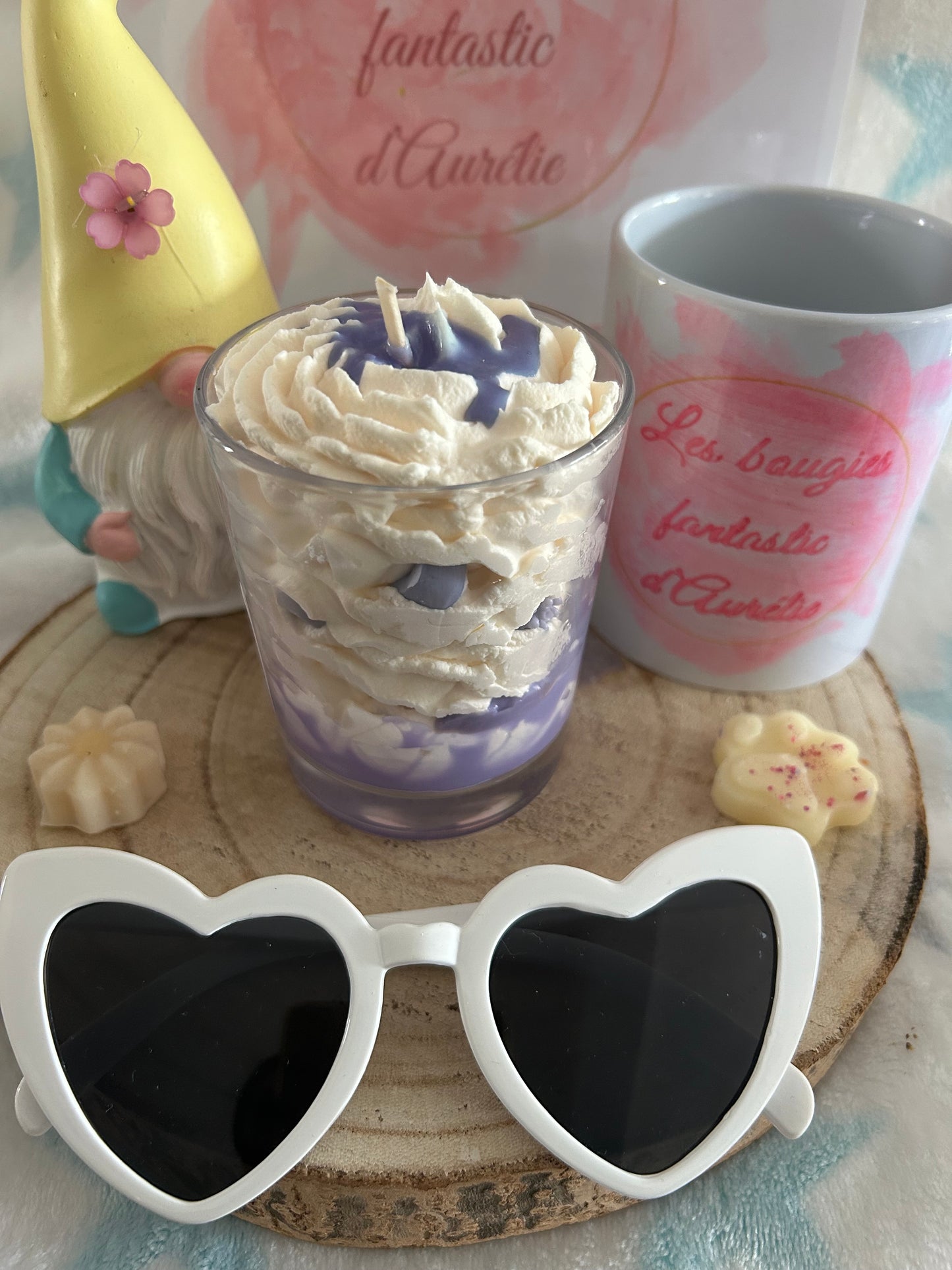 Bougie gourmande parfum Mûre Myrtille