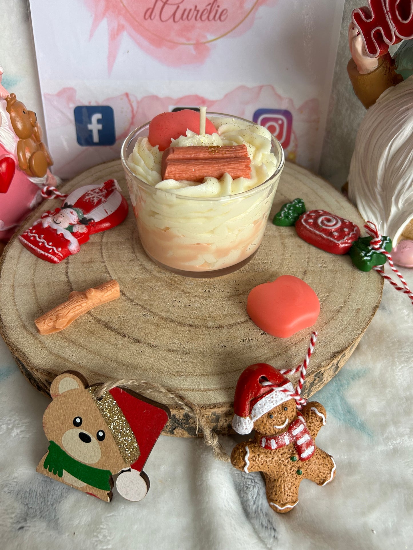 BOUGIE GOURMANDE POMME CANNELLE